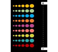 A To Z Notebook: 6 Pages per Letter, 158 Pages, A5 | Alphabetical Notebook With Tabs | Alphabet Notebook, Lined Journal Organiser (A To Z) | Ideal For ... Organizer, Writing - Rainbow Polka Dot Cover