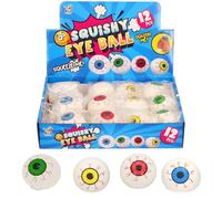 A to Z Squishy Eyeball Stress Balls, Squeeze Toy, Assorted Colours, Pack of 12