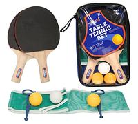 A to Z Table Tennis Set Includes 2 Bats, 3 Ball, Net & Stand Packing, Multi-coloured, One Size, 06366