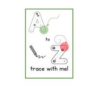 A to Z Trace with Me!: Alphabet Tracing Book