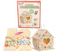 A to Z World of Discovery DIY Wooden Bird House & Nature Exploration Set, STEM Learning, Ages 6+