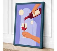 A Toast at Twilight Modern Canvas Wall Art Print 30x20 Inch (76 x 51 cm)