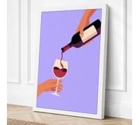 A Toast in Progress Canvas Wall Art Print 18x12 Inch