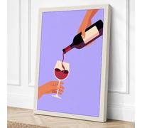 A Toast in Progress Canvas Wall Art Print 24x16 Inch