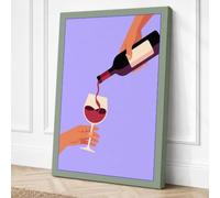 A Toast in Progress Canvas Wall Art Print 24x16 Inch