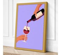 A Toast in Progress Canvas Wall Art Print 36x24 Inch