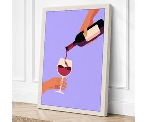 A Toast in Progress Canvas Wall Art Print 36x24 Inch