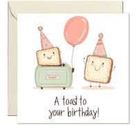A Toast to your Birthday! Cute Happy Birthday Greeting Card