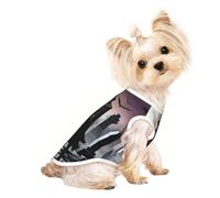 a TombstoneTerrors Pet Breathable Sleeveless T-shirt S for Small Dogs and Cats Soft, Lightweight, Stylish