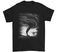 A Tornado Storm Chaser Extreme Weather Mens T-Shirt 100% Cotton Black XL