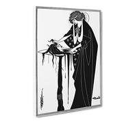 A Tragedy In Act One Vol.2 By Aubrey Beardsley Classic Painting Canvas Wall Art Print Ready to Hang, Framed Picture for Living Room Bedroom Home Office Décor, 30x20 Inch (76x50 cm)