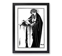 A Tragedy in Act One Vol.2 by Aubrey Beardsley Framed Print | A2 Black Framed Wall Art | Ready to Hang | Modern Nature Picture | Living Room Bedroom Lounge Office