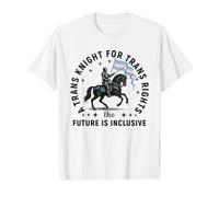A Trans Knight for Trans Rights LGBTQ+ Pride Trans Allies Value Graphic T-Shirt