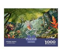 A Translucent Glass Frog Jigsaw Puzzle Waterproof 1000 Piece Puzzles for Adults Fun Educational Games