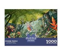 A Translucent Glass Frog Jigsaw Puzzle Waterproof 1000 Piece Puzzles for Adults Gifts Colourful Challenging Games