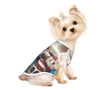 a Travel Dreams Pet Breathable Sleeveless T-shirt L for Small Dogs and Cats, Soft, Comfortable, Stylish