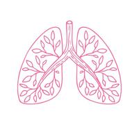 a Tree with Branches Shaped Like Lungs symbolizing The Connection Between Nature and Breathing Fine Carving Decals 49.2x61.1cm Car Body Decoration Pink