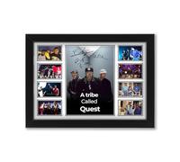 A tribe called quest Signed Collage Poster Print - Limited Edition Autograph, Collectible Memorabilia Wall Art Gift for Music Lovers Merchandise (A3 Framed)
