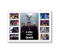 A tribe called quest Signed Collage Poster Print - Limited Edition Autograph, Collectible Memorabilia Wall Art Gift for Music Lovers Merchandise (A4 Unframed)