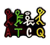 Rock Off officially licensed products A Tribe Called Quest Stick Figures Logo Pin Badge One Size