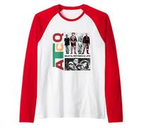 A Tribe Called Quest Vertical Logo Photo Grid Raglan Baseball Tee