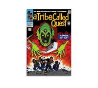 A Tribe Poster Called Quest Hip Hop Group Collage Vintage Music Posters for Room Aesthetic Canvas Wall Art Bedroom Decor12x18inch(30x45cm)