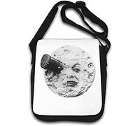A Trip to The Moon Man in The Moon Space Rocket Shoulder Bag White