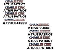 A True Patriot Charlie Kirk Sticker,in Memory of Charlie Kirk Sticker,Pray for C-Harlie Bumper Stickers,Political Republican Gifts Decoration for Truck,Window,Laptops,Water Bottles