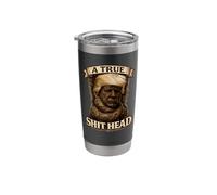 A True Shit Head Bold Satire Meme Design Stainless Steel Insulated Tumbler