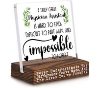 A Truly Great Physician Assistant is Hard to Find, Thank You Gifts for PA Women, Appreciation Retirement Graduation Going Away Farewell Week Gifts Decorative Signs Plaques ABF9