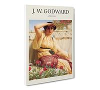 A Tryst By John William Godward Exhibition Museum Painting Canvas Wall Art Print Ready to Hang, Framed Picture for Living Room Bedroom Home Office Décor, 24x16 Inch (60x40 cm)
