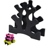 A-Type Dumbbell Rack 3-Tier - Weight Stand Organiser For 1-15 Lb Hex & Round Dumbbells In Home Gym Exercise a Type Dumbbell Storage Solution