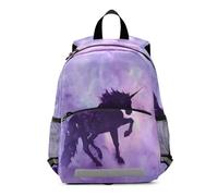 A Unicorn Stands Alone Against The Backdrop of A Purple Nebula Kids Backpack for Toddlers, Kid's Backpack for Boys Girls, Kindergarten Preschool Nursery Travel Bag