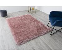 A.Unique Home Blush Pink Shaggy Rugs for Living Room Bedroom 120cm x 170cm