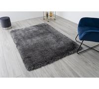 A.Unique Home Charcoal Shaggy Rugs for Living Room Bedroom 120cm x 170cm