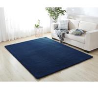 A.Unique Home Luxurious Faux Fur Rabbit Rug In a Variety of Colours & Sizes (Navy, 60cm x 110cm)