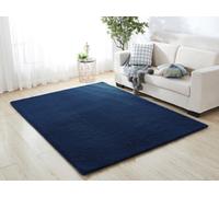 A.unique Home Luxurious Faux Fur Rabbit Rug - Navy, 160Cm X 200Cm