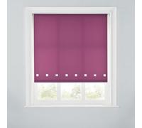 A.unique Home Premium Quality Trimmable Square Eyelet Window Roller Blind - 3Ft - Aubergine - 90Cm (W) X 170Cm (L)