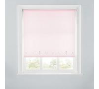 A.unique Home Premium Quality Trimmable Square Eyelet Window Roller Blind - 4Ft - Pink - 120Cm (W) X 170Cm (L)