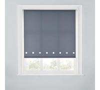 A.unique Home Premium Quality Trimmable Square Eyelet Window Roller Blind - 6Ft - Charcoal - 180Cm (W) X 170Cm (L)