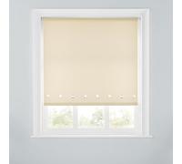 A.Unique Home Premium Quality Trimmable Square Eyelet Window Roller Blind in a Variety of Colours and Sizes Ideal for any Room. 2FT - Natural - 60cm (W) x 170cm (L) | 23.6" (W) x 66.9" (L)