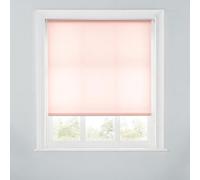 A.unique Home Premium Trimmable Daylight Roller Window Blind - Light Filtering Fabric - 2Ft - Blush Pink - 60Cm (W) X 170Cm (L)