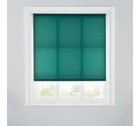 A.unique Home Premium Trimmable Daylight Roller Window Blind - Light Filtering Fabric - 2Ft - Dark Green - 60Cm (W) X 170Cm (L)