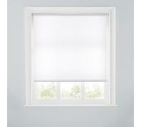 A.unique Home Premium Trimmable Daylight Roller Window Blind - Light Filtering Fabric - 3Ft - White - 90Cm (W) X 170Cm (L)