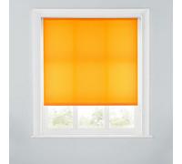 A.unique Home Premium Trimmable Daylight Roller Window Blind - Light Filtering Fabric - 4Ft - Orange - 120Cm (W) X 170Cm (L)