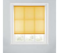 A.unique Home Premium Trimmable Daylight Roller Window Blind - Light Filtering Fabric - 5Ft - Ochre - 150Cm (W) X 170Cm (L)