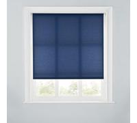 A.unique Home Premium Trimmable Daylight Roller Window Blind - Light Filtering Fabric - 6Ft - Navy - 180Cm (W) X 170Cm (L)