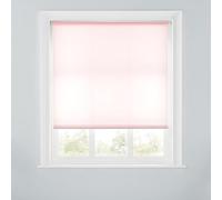 A.Unique Home Premium Trimmable Daylight Roller Window Blind - Light Filtering Fabric,Child Safe Chain for Bedroom,Kitchen,Living Room - 3FT - PINK - 90cm (W) x 170cm (L) | 35.4" (W) x 66.9" (L)