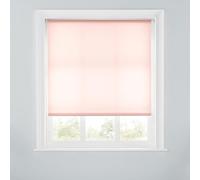 A.Unique Home Premium Trimmable Daylight Roller Window Blind - Light Filtering Fabric,Child Safe Chain for Bedroom,Kitchen,Living Room - 6FT - BLUSH PINK - 180cm (W) x 170cm (L) |70.8" (W) x 66.9" (L)