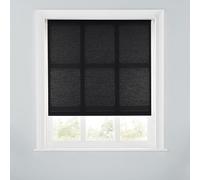 A.Unique Home Premium Trimmable Daylight Roller Window Blind - Light Filtering Fabric,Child Safe Chain for Bedroom,Kitchen,Living Room - 5FT - BLACK - 150cm (W) x 170cm (L) | 59" (W) x 66.9" (L)